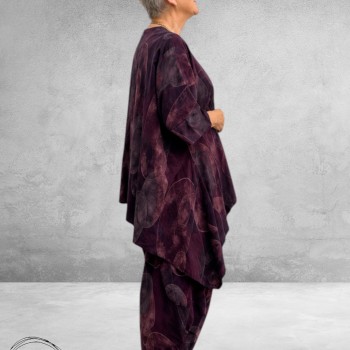 Frenzi Jasje Asymmetrisch Ribcord Aubergine