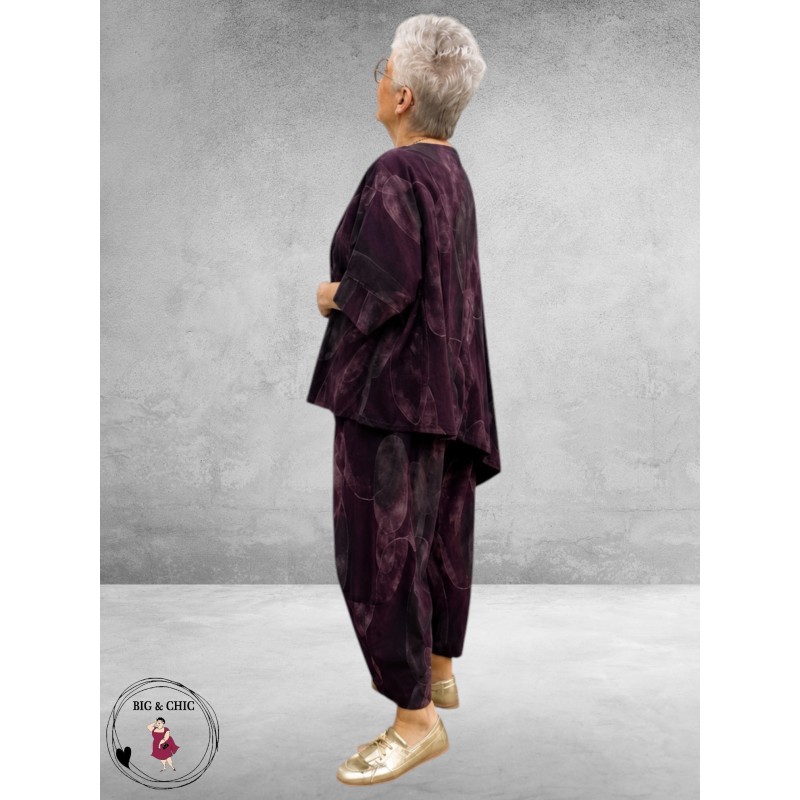 Frenzi Jasje Asymmetrisch Ribcord Aubergine