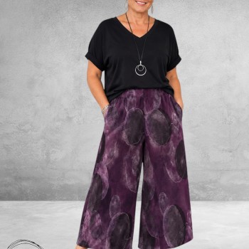 Frenzi Pantalon Baby Ribcord Aubergine