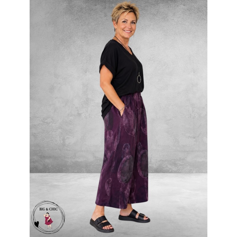Frenzi Pantalon Baby Ribcord Aubergine
