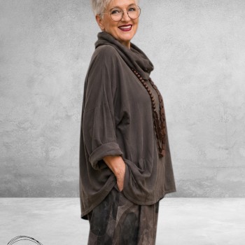 Frenzi Shirt Baby Ribcord Taupe