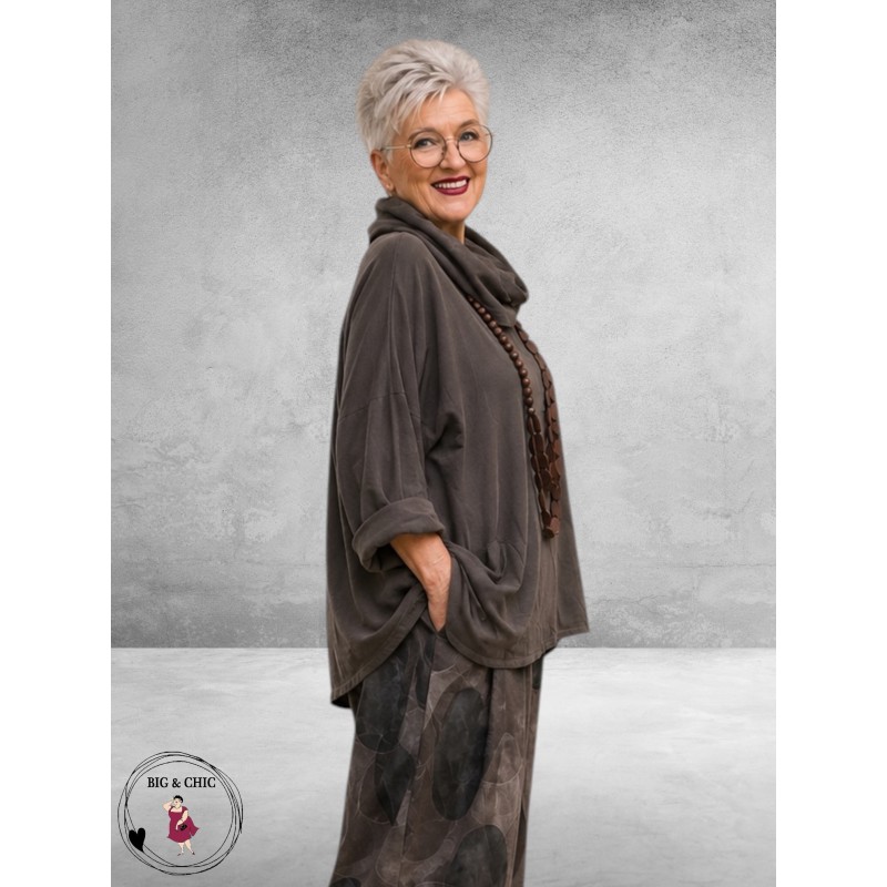 Frenzi Shirt Baby Ribcord Taupe