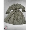 Frenzi Trenchcoat Leerlook Kaki