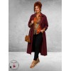 Frenzi Trenchcoat Leerlook Bordeaux