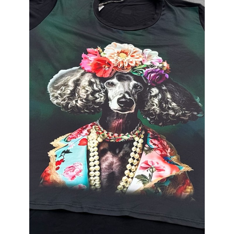 Frenzi Shirt A-Lijn Artistieke Pudel