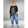 Frenzi Shirt A-Lijn Artistieke Vogue Leo