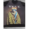 Frenzi Shirt A-Lijn Artistieke Vogue Leo