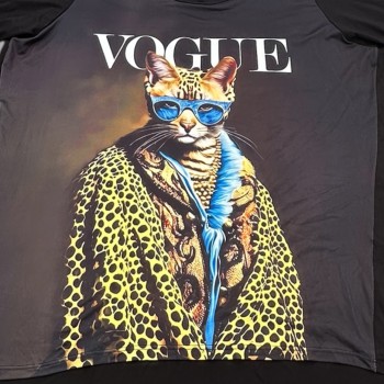 Frenzi Shirt A-Lijn Artistieke Vogue Leo