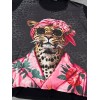 Frenzi Shirt A-Lijn Artistieke Leo Flowers