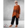 Frenzi Tuniek Roestbruin Met Panterdetail