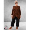 Frenzi Tuniek Roestbruin Panterprint