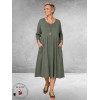 FRENZI Jurk Katoen Casual Groen