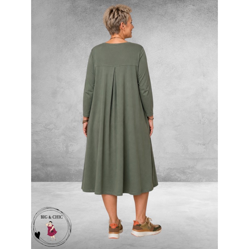 FRENZI Jurk Katoen Casual Groen