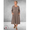 FRENZI Jurk Katoen Casual Taupe