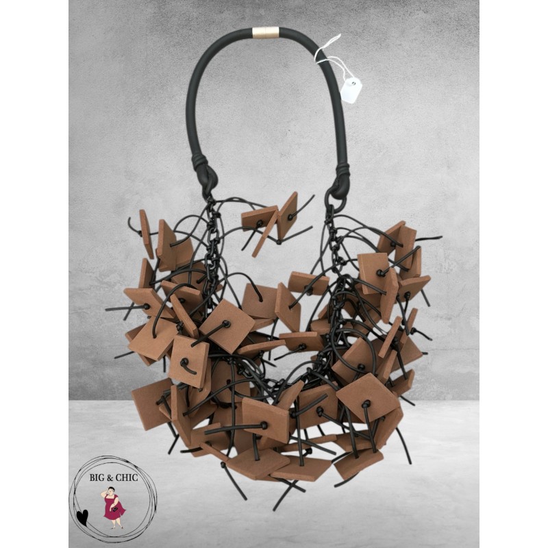 Ketting Stoer Statement Bruin Kort