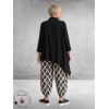 Frenzi Blouse Asymmetrisch Zwart