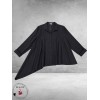 Frenzi Blouse Asymmetrisch Zwart