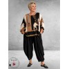 FRENZI Blouse-Shirt Luxe All-Over Print