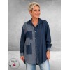 FRENZI Jeansblouse Stoer Patches