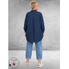 FRENZI Jeansblouse Stoer Patches