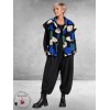 Frenzi Gilet Stoer Zwart/Blauw/Creme