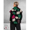 Frenzi Gilet Stoer Zwart/Fuchsia/Creme