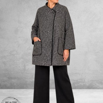 FRENZI  Jas Overgang Oversize  Grijs