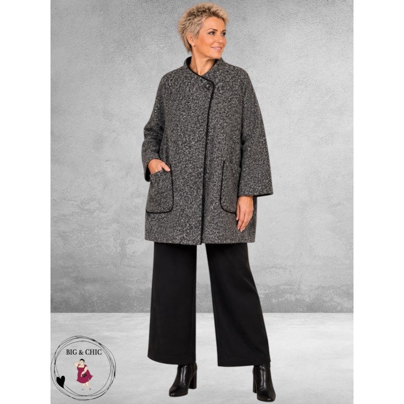 FRENZI  Jas Overgang Oversize  Grijs
