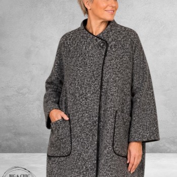 FRENZI  Jas Overgang Oversize  Grijs