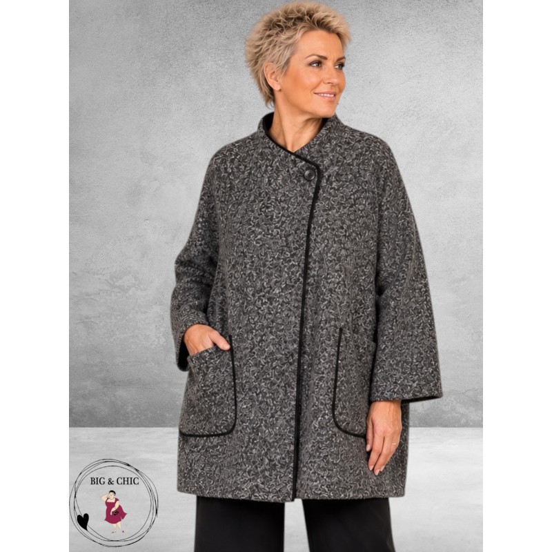 FRENZI  Jas Overgang Oversize  Grijs