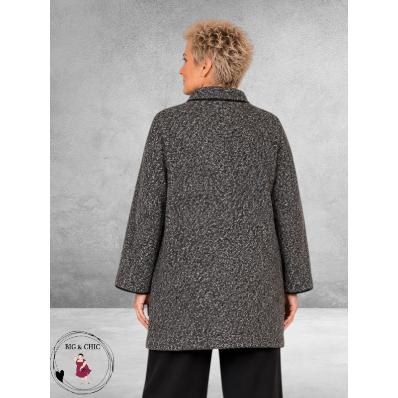 FRENZI  Jas Overgang Oversize  Grijs