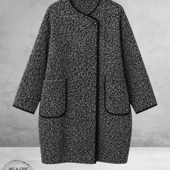 FRENZI  Jas Overgang Oversize  Grijs