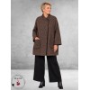 FRENZI  Jas Overgang Oversize Bruin