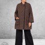 FRENZI  Jas Overgang Oversize Bruin