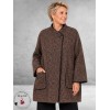 FRENZI  Jas Overgang Oversize Bruin