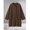 FRENZI  Jas Overgang Oversize Bruin