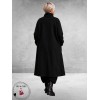 FRENZI Mantel Zwart Kleur Accenten