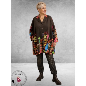 FRENZI Jas/Blazer Overgang Bruin/Botanic