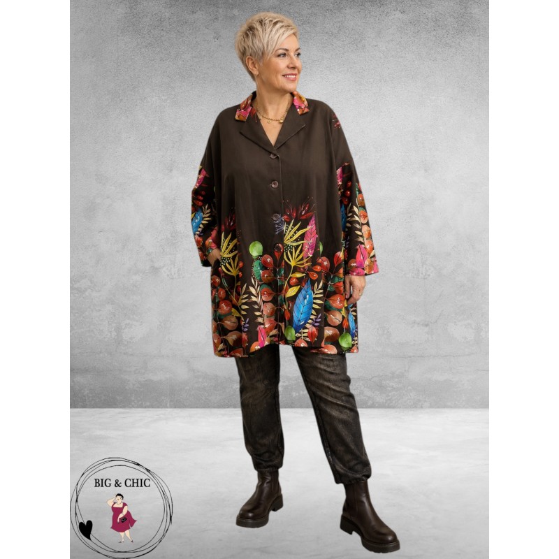 FRENZI Jas/Blazer Overgang Bruin/Botanic