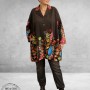 FRENZI Jas/Blazer Overgang Bruin/Botanic