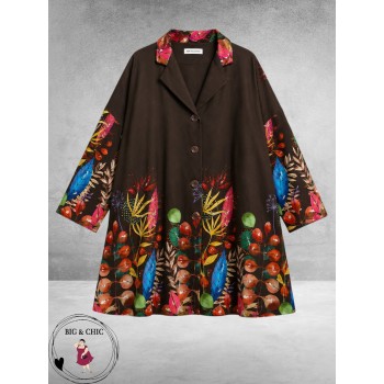 FRENZI Jas/Blazer Overgang Bruin/Botanic