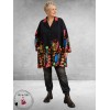 FRENZI Jas/Blazer Overgang Zwart/Botanic