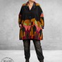 FRENZI Jas/Blazer Overgang Zwart/Graphic