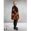 FRENZI Jas/Blazer Overgang Zwart/Graphic