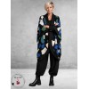FRENZI Jas Oversize Zwart/Blauw/Groen