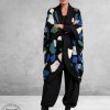 FRENZI Jas Oversize Zwart/Blauw/Groen