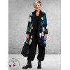 FRENZI Jas Oversize Zwart/Blauw/Groen