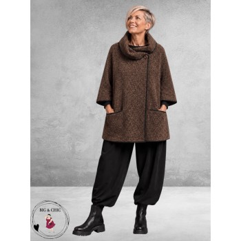 FRENZI Jas/Vest Kraag/Raglan Bruin 