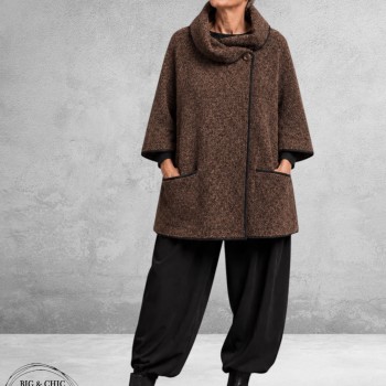 FRENZI Jas/Vest Kraag/Raglan Bruin 