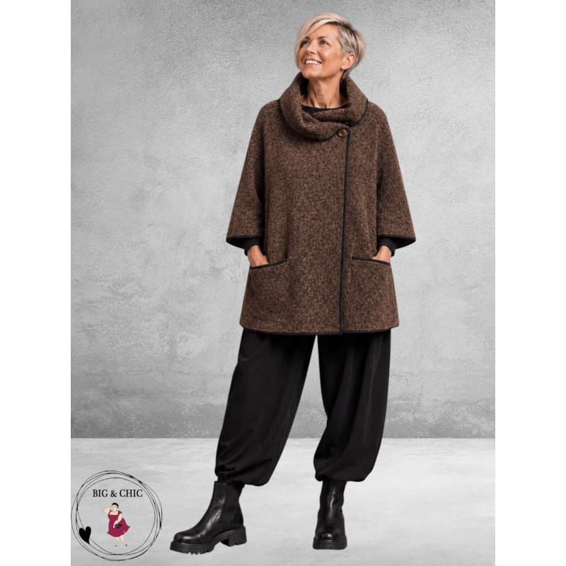 FRENZI Jas/Vest Kraag/Raglan Bruin 